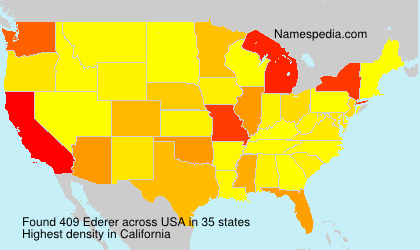 Surname Ederer in USA Surname Ederer in USA