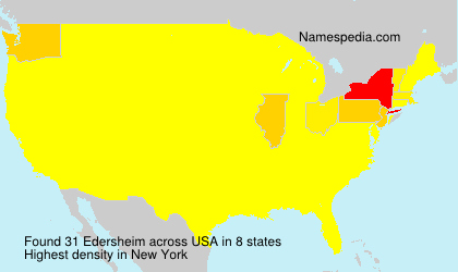 Surname Edersheim in USA Surname Edersheim in USA