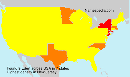 Surname Edert in USA Surname Edert in USA