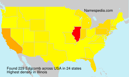 Surname Edgcomb in USA Surname Edgcomb in USA