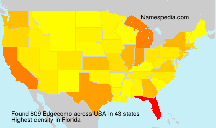 Surname Edgecomb in USA Surname Edgecomb in USA