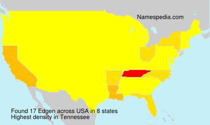 Surname Edgen in USA Surname Edgen in USA
