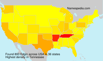 Surname Edgin in USA