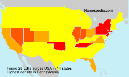 Surname Edlis in USA Surname Edlis in USA