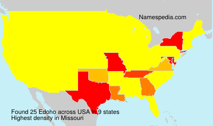 Surname Edoho in USA Surname Edoho in USA