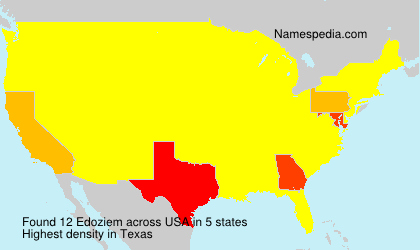 Surname Edoziem in USA Surname Edoziem in USA