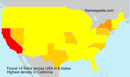 Surname Edria in USA Surname Edria in USA