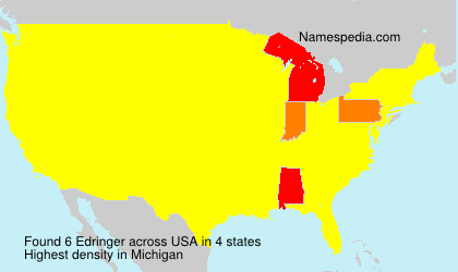 Surname Edringer in USA Surname Edringer in USA