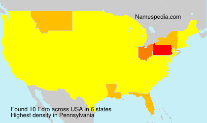 Surname Edro in USA