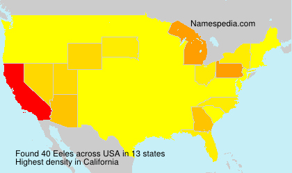 Surname Eeles in USA Surname Eeles in USA