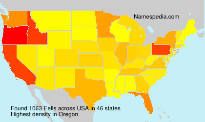 Surname Eells in USA Surname Eells in USA