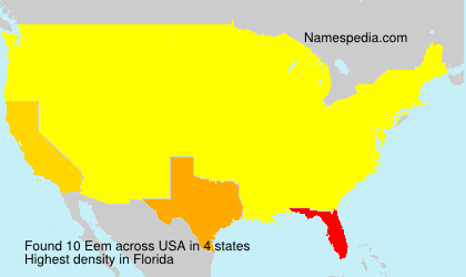 Surname Eem in USA Surname Eem in USA