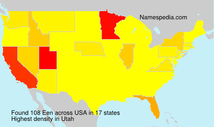 Surname Een in USA Surname Een in USA