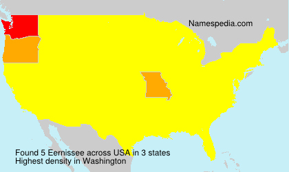 Surname Eernissee in USA Surname Eernissee in USA