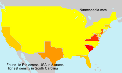 Surname Efa in USA Surname Efa in USA