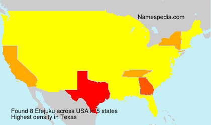 Surname Efejuku in USA