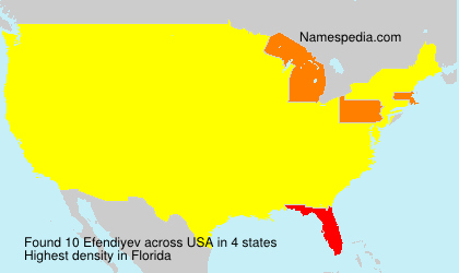 Surname Efendiyev in USA