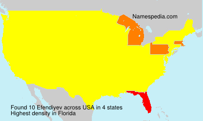 Surname Efendiyev in USA Surname Efendiyev in USA