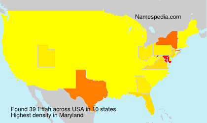 Surname Effah in USA