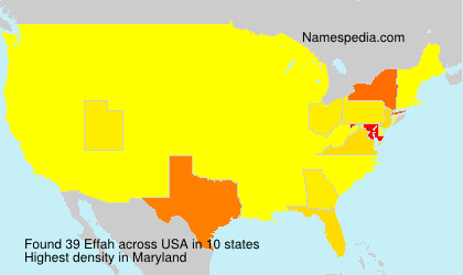 Surname Effah in USA Surname Effah in USA