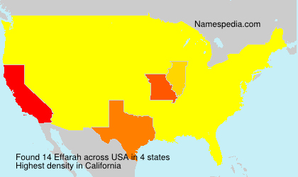 Surname Effarah in USA
