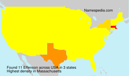 Surname Effenson in USA Surname Effenson in USA