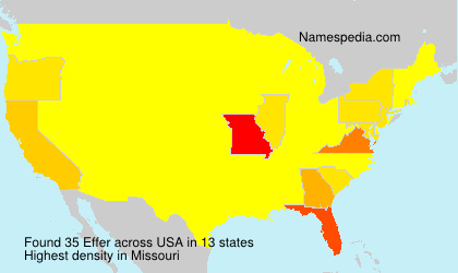 Surname Effer in USA
