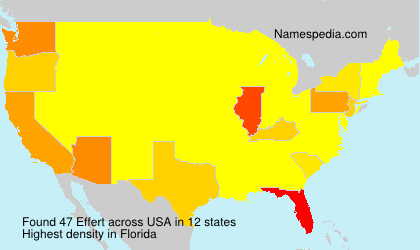 Surname Effert in USA