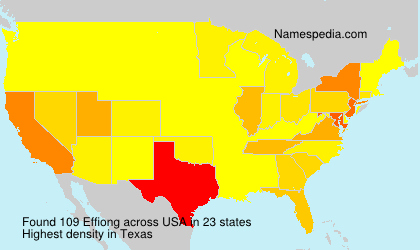 Surname Effiong in USA Surname Effiong in USA