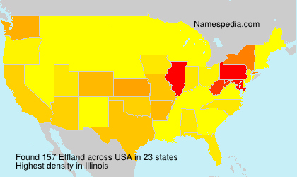 Surname Effland in USA