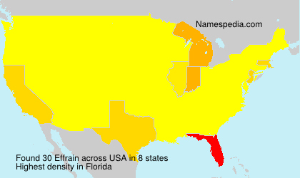 Surname Effrain in USA Surname Effrain in USA