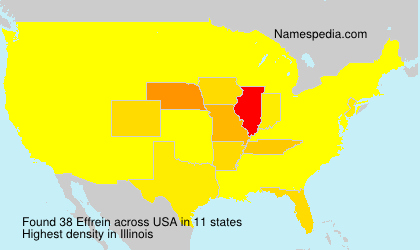 Surname Effrein in USA Surname Effrein in USA