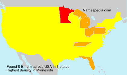 Surname Effrem in USA Surname Effrem in USA