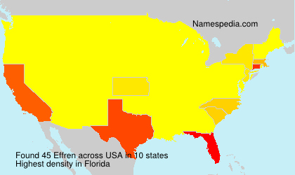 Surname Effren in USA Surname Effren in USA