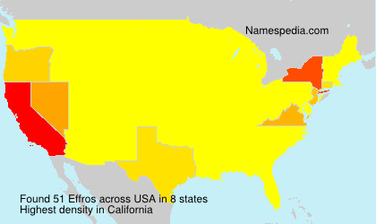 Surname Effros in USA Surname Effros in USA