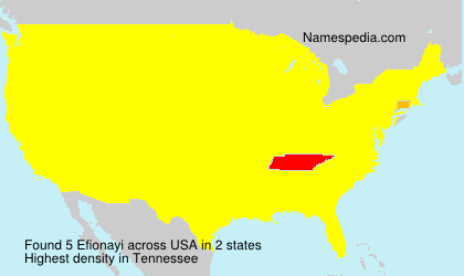 Surname Efionayi in USA