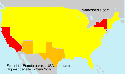 Surname Efondo in USA Surname Efondo in USA