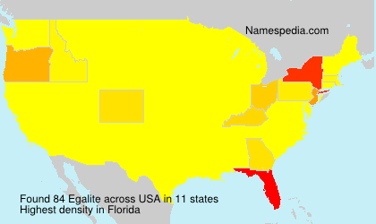 Surname Egalite in USA Surname Egalite in USA