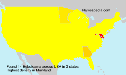 Surname Egbufoama in USA Surname Egbufoama in USA
