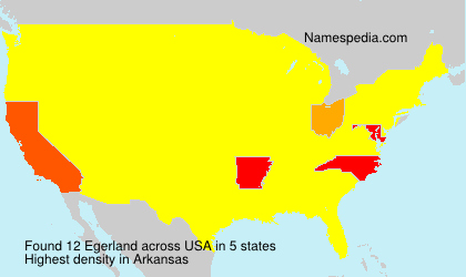 Surname Egerland in USA Surname Egerland in USA