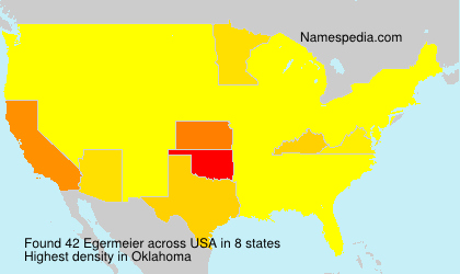 Surname Egermeier in USA Surname Egermeier in USA