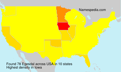 Surname Egesdal in USA Surname Egesdal in USA