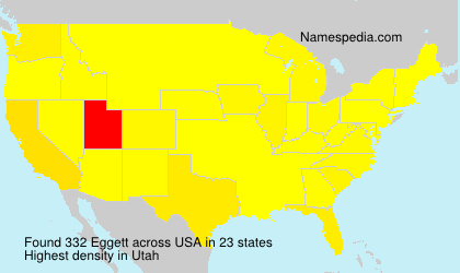Surname Eggett in USA Surname Eggett in USA