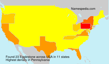 Surname Egglestone in USA Surname Egglestone in USA
