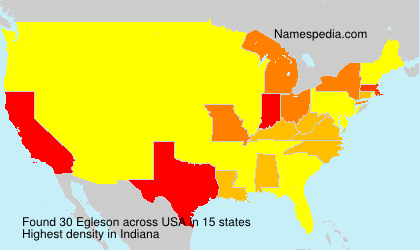 Surname Egleson in USA Surname Egleson in USA