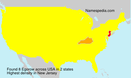 Surname Egorow in USA Surname Egorow in USA