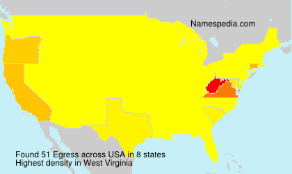 Surname Egress in USA Surname Egress in USA
