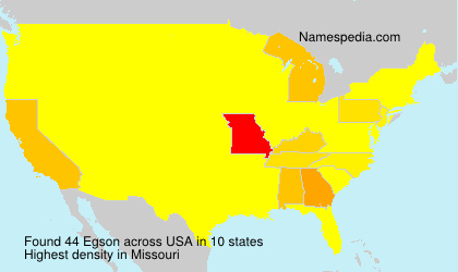 Surname Egson in USA Surname Egson in USA