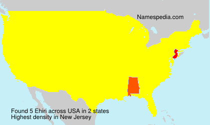 Surname Ehiri in USA Surname Ehiri in USA