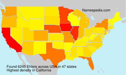 Surname Ehlers in USA Surname Ehlers in USA